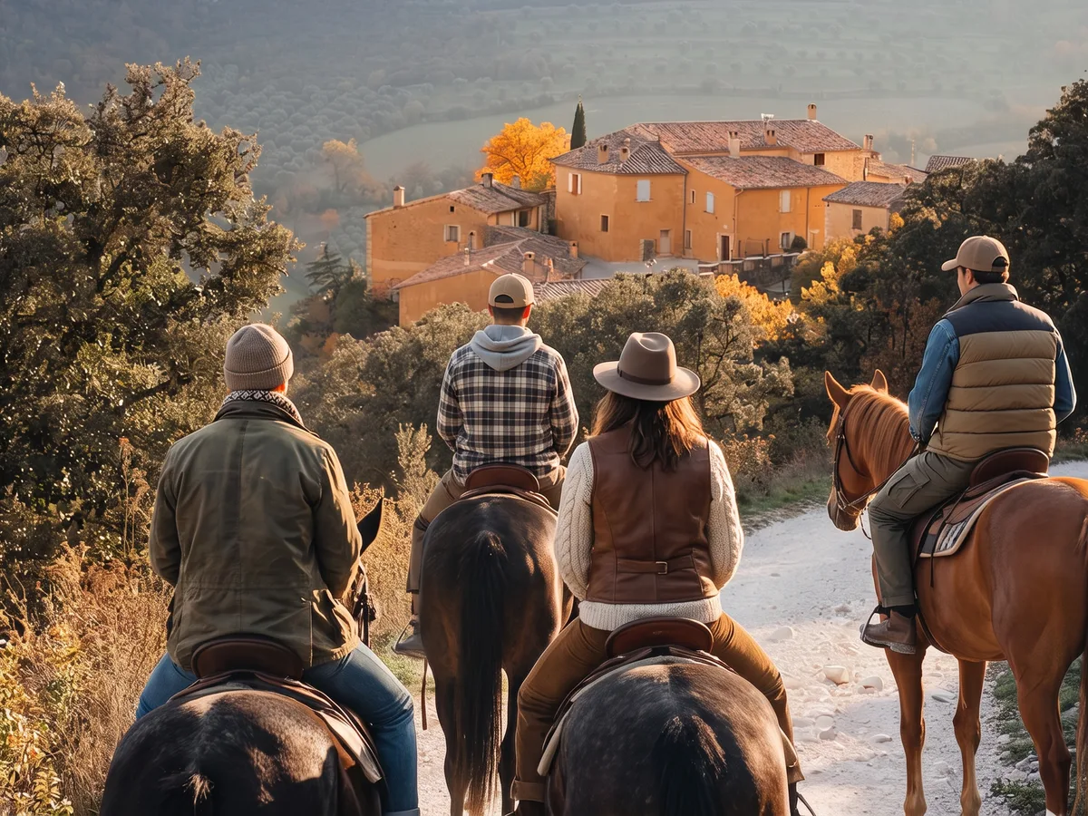 Balade à cheval dans la Drôme, autour de Saint-Bardoux